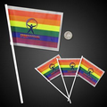 Rainbow Plastic Flags